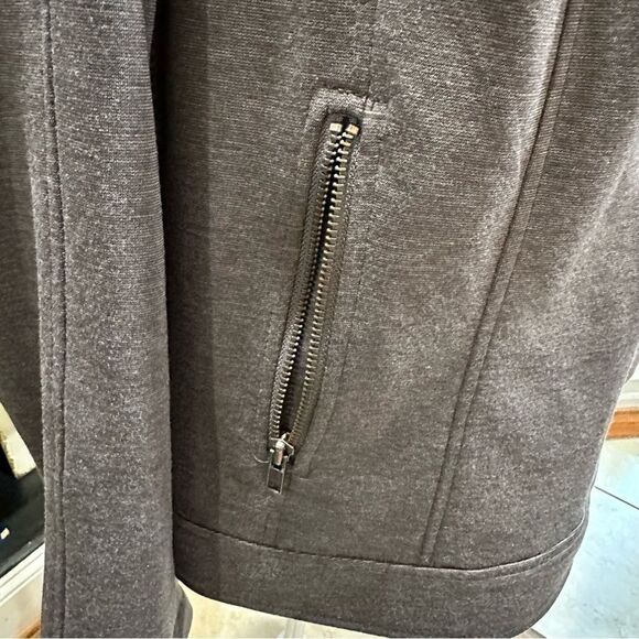 Lane Bryant Gray Moto Jacket Size 16 - Picture 4 of 11